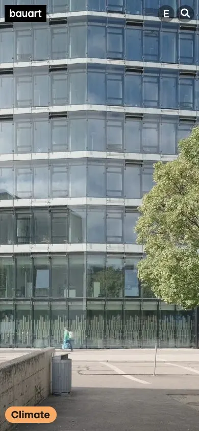 bauart Architekten website, mobile screenshot