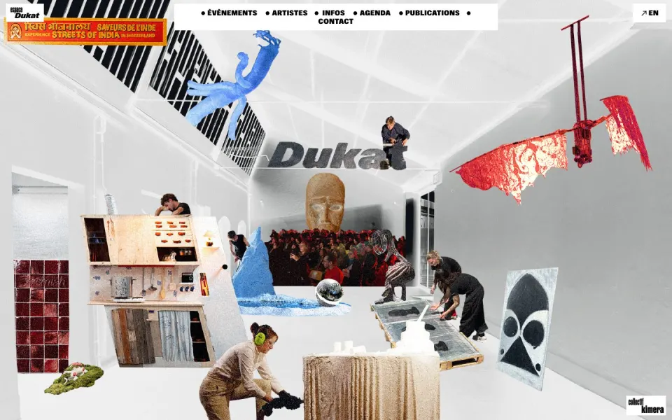Espace Dukat website, desktop screenshot
