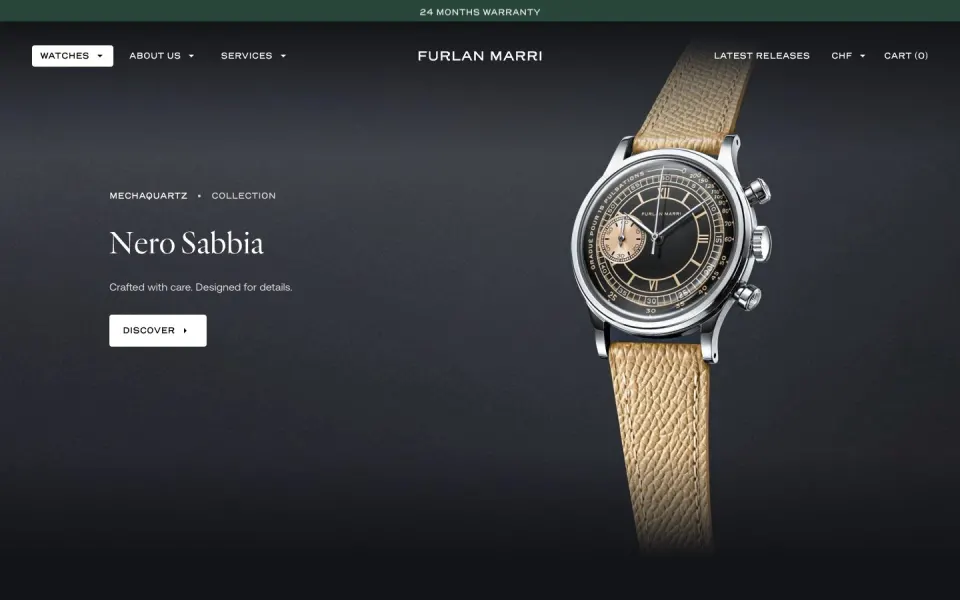 Furlan Marri website, desktop screenshot