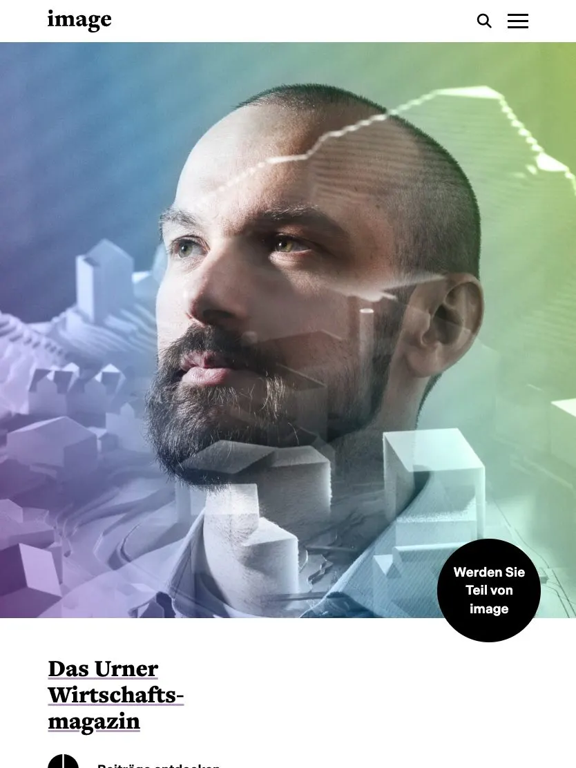 image website, tablet screenshot