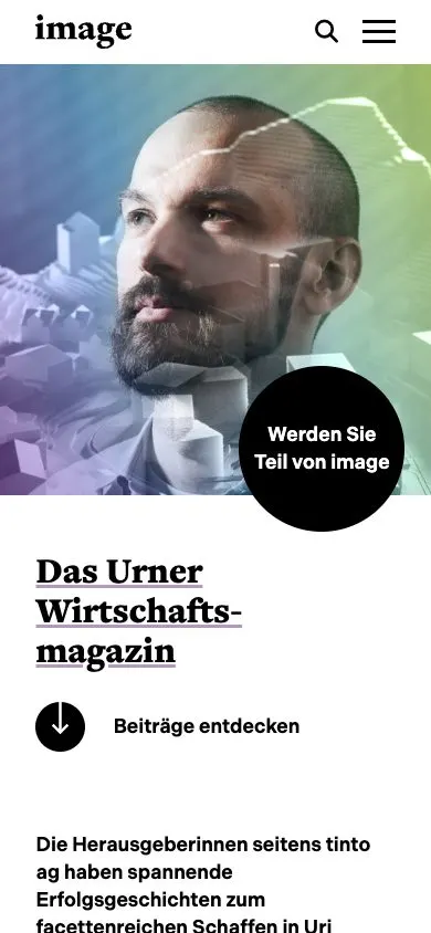 image website, mobile screenshot