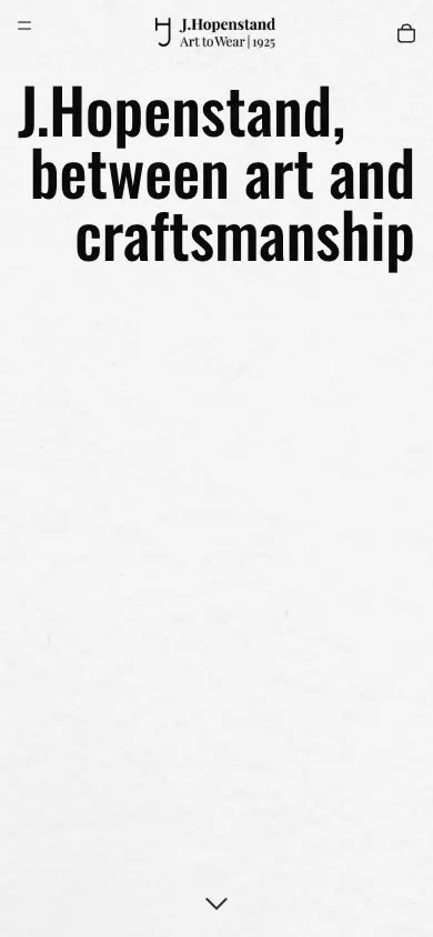 J.Hopenstand website, mobile screenshot