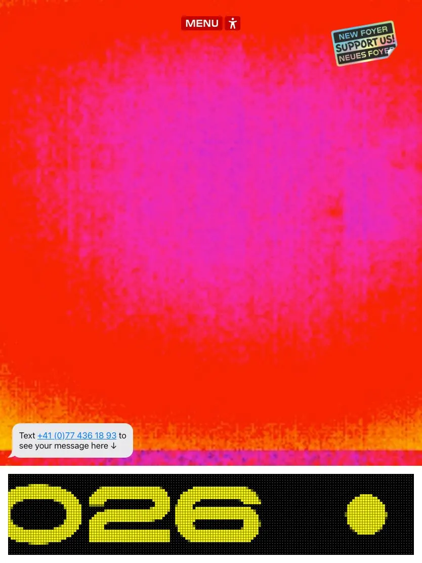 Kunst Halle Sankt Gallen website, tablet screenshot
