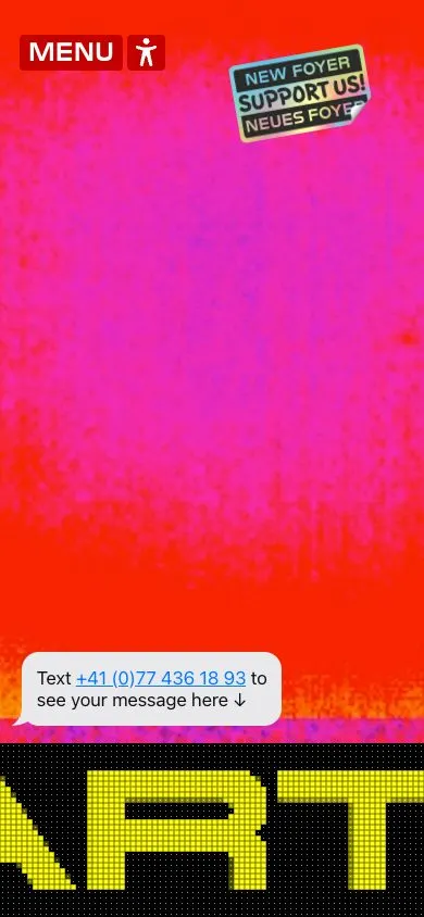 Kunst Halle Sankt Gallen website, mobile screenshot