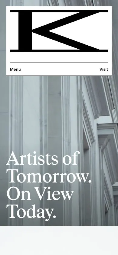 Kunsthalle Basel website, mobile screenshot
