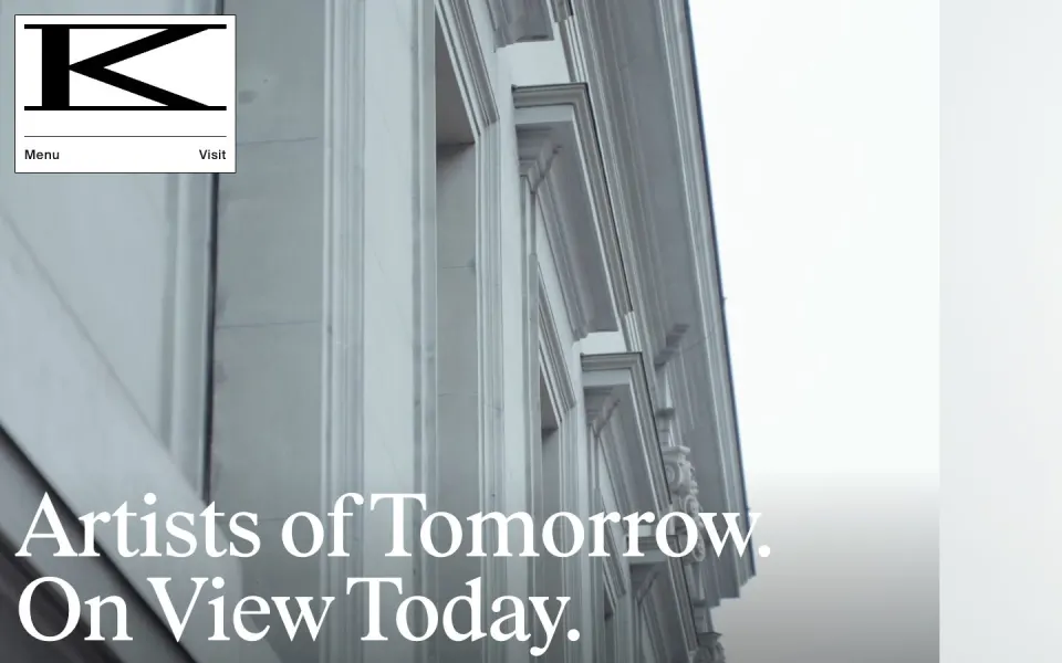 Kunsthalle Basel website, desktop homepage