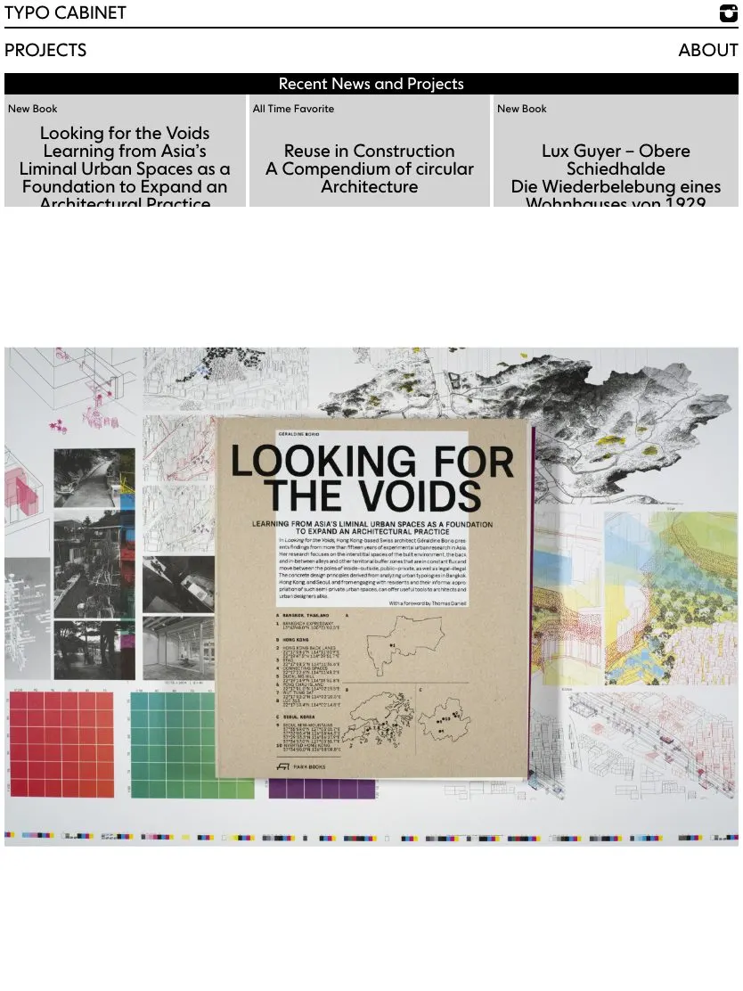 Ludovic Balland website, tablet screenshot
