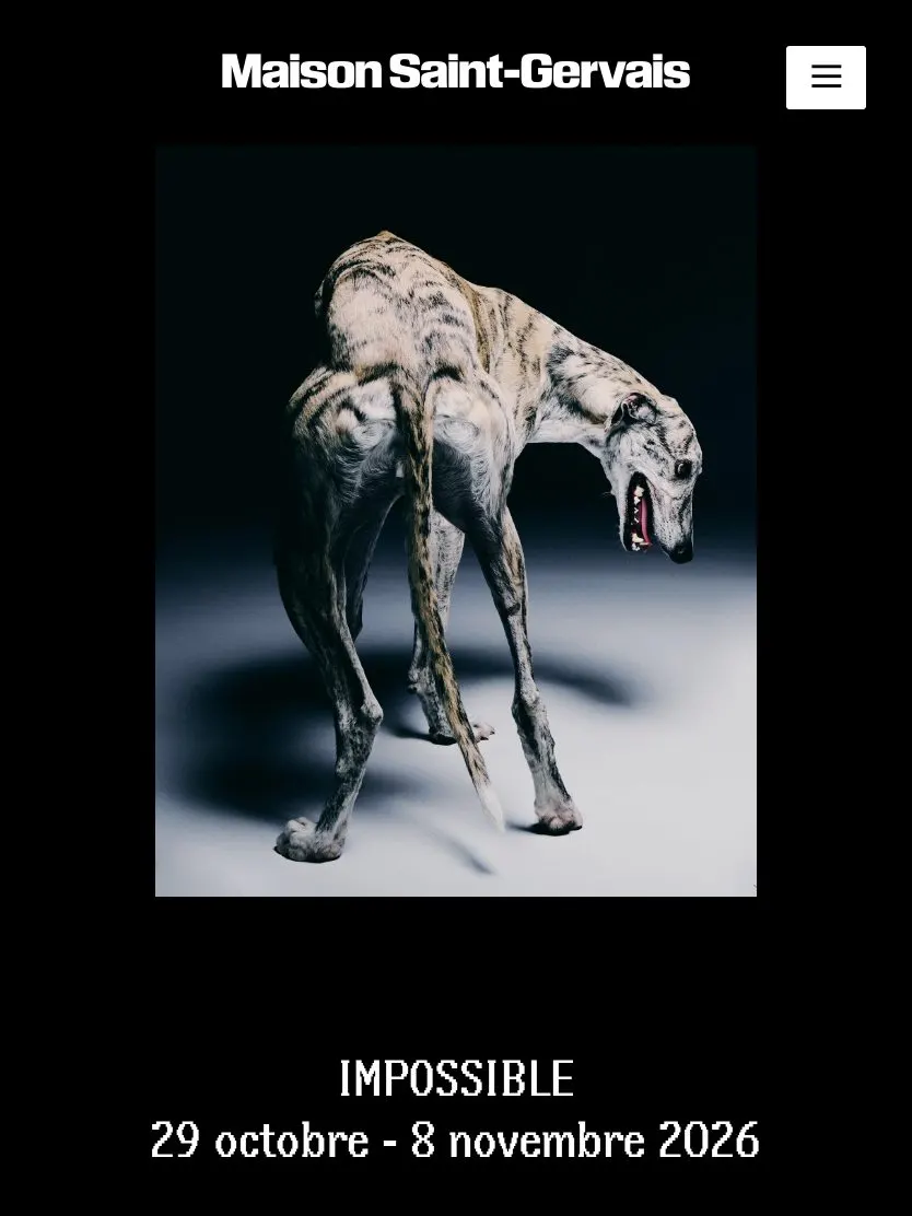 Maison Saint-Gervais website, tablet screenshot