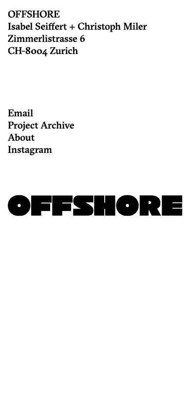 Offshore Studio website, mobile screenshot