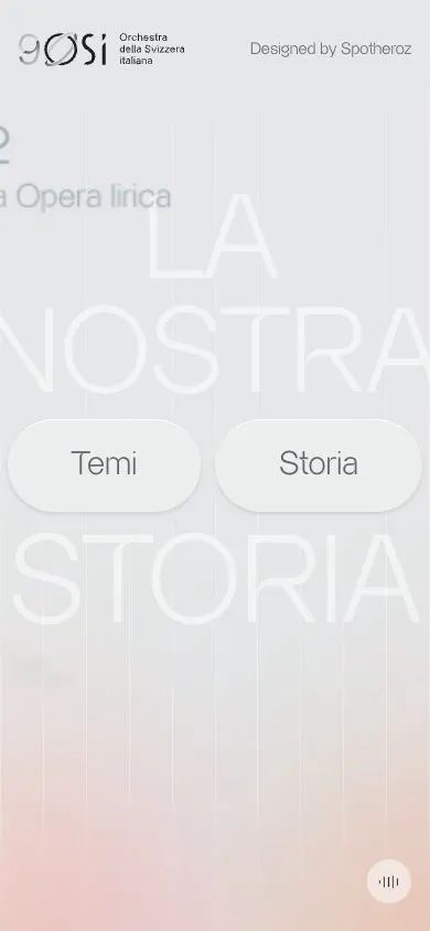 OSI 90 Storia website, mobile screenshot