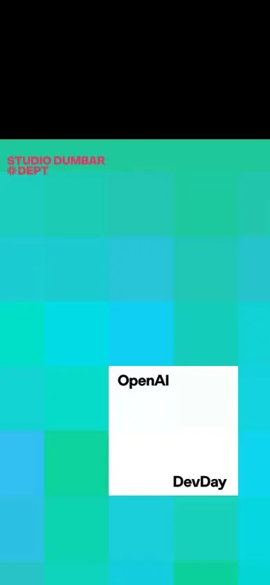 Studio Dumbar website, mobile screenshot