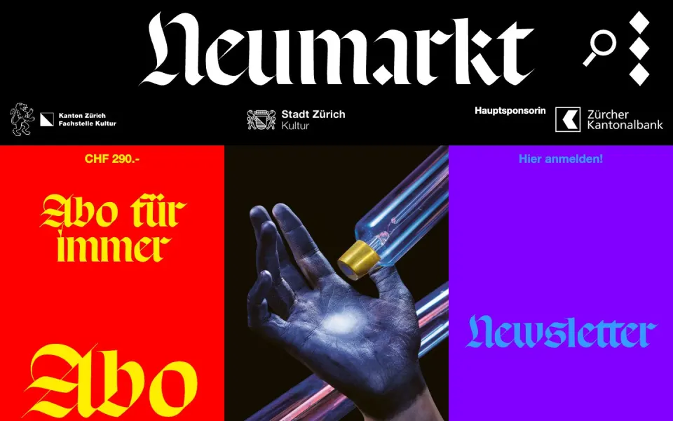 Theater Neumarkt website, desktop screenshot